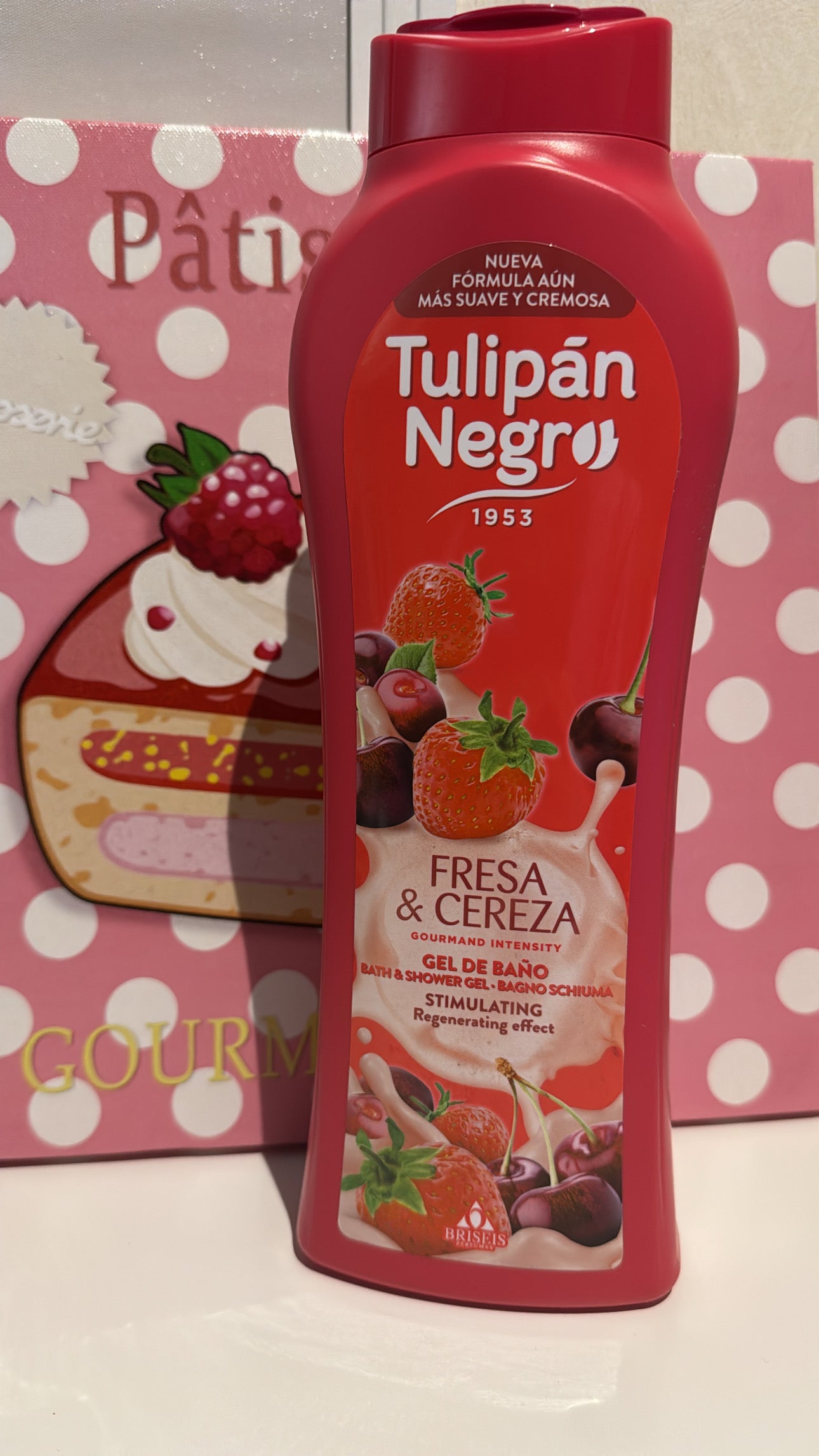 Bagnoschiuma Tulipan Negro- fragola e ciliegia 🍒🍓