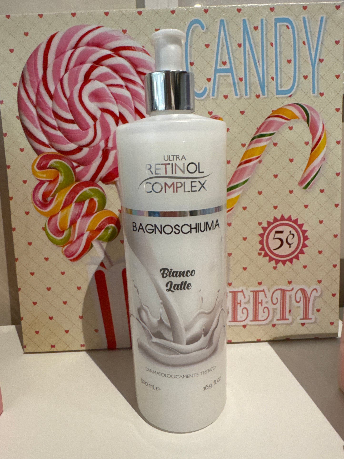 Bagnoschiuma “bianco latte” 500 ml 🥛