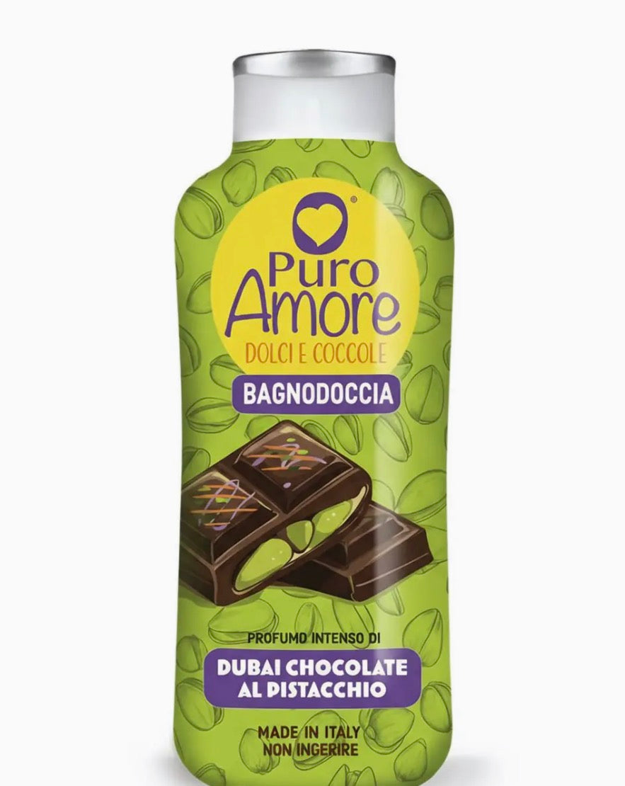 Bagnodoccia “Puro Amore” Dubai Chocolate al pistacchio 🍫 650 ml