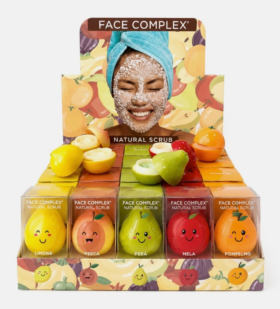 Scrub naturale per viso e labbra 5 gusti 🍋 🍑 🍐 🍎🍊