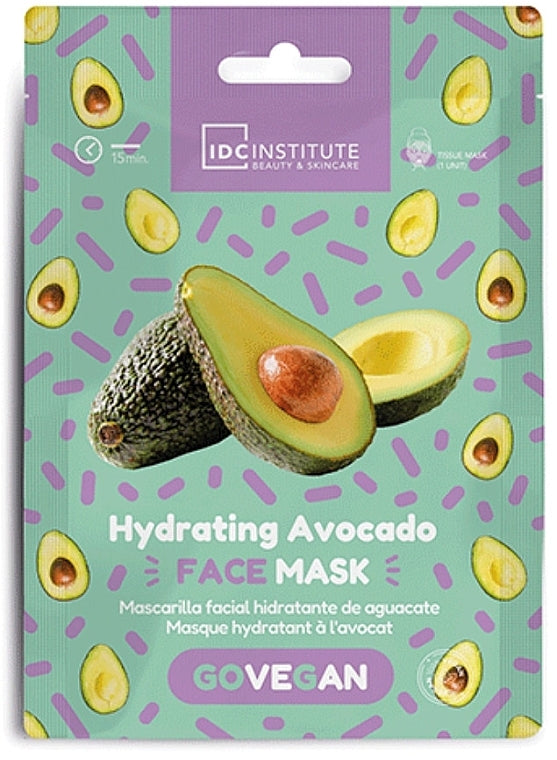 Maschera in tessuto avocado 🥑 (idratante)