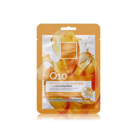 Maschera viso in tessuto anti-age Q10 🧡