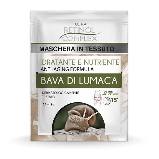Maschera viso tessuto alla bava di lumaca 🐌