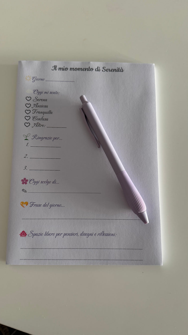 Block notes della serenità 🪷