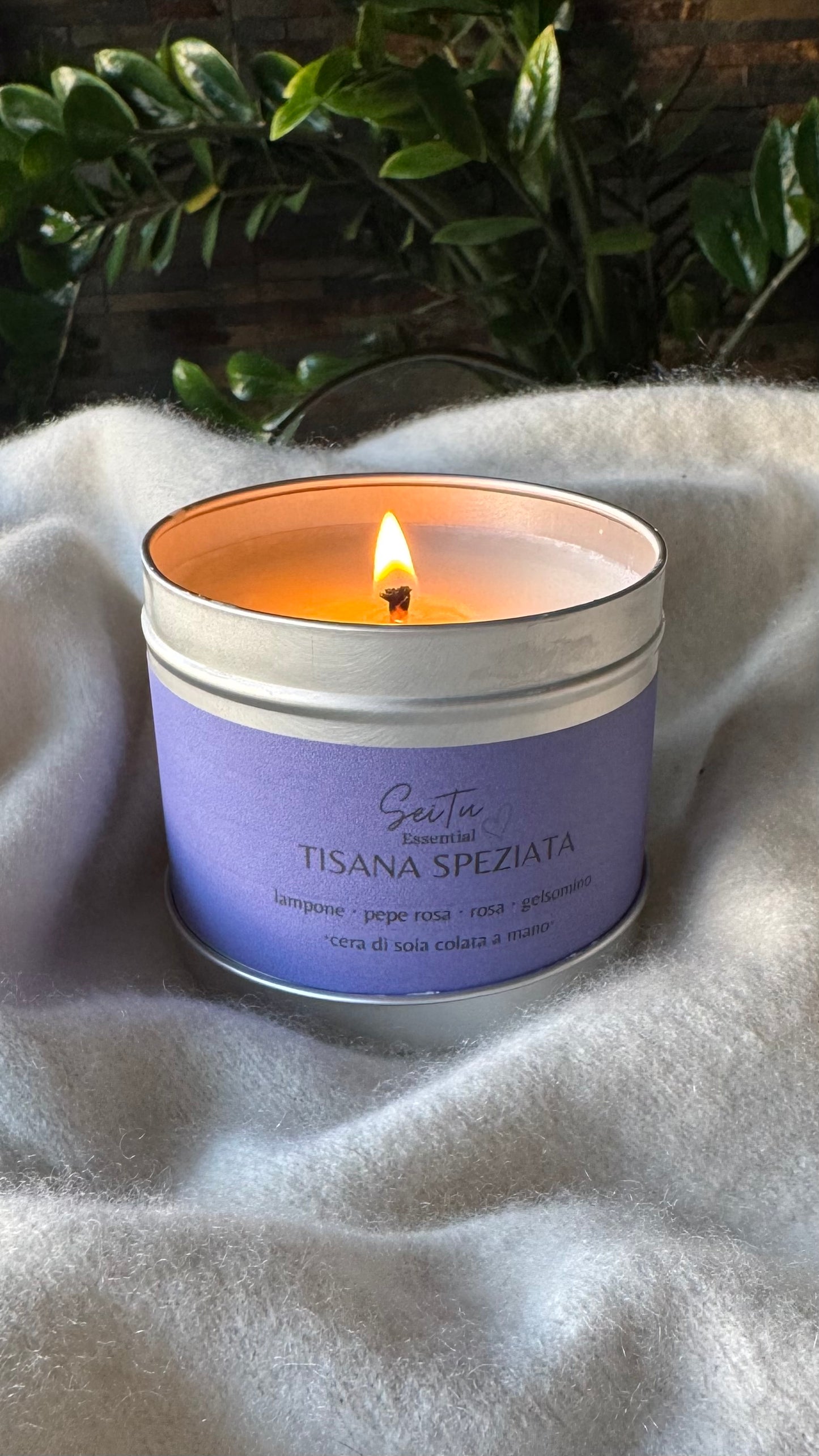 Candela profumata artigianale in cera di soia 100% naturale 🍃