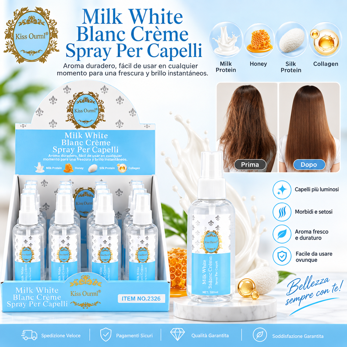 Profumo capelli milk white 75 ml