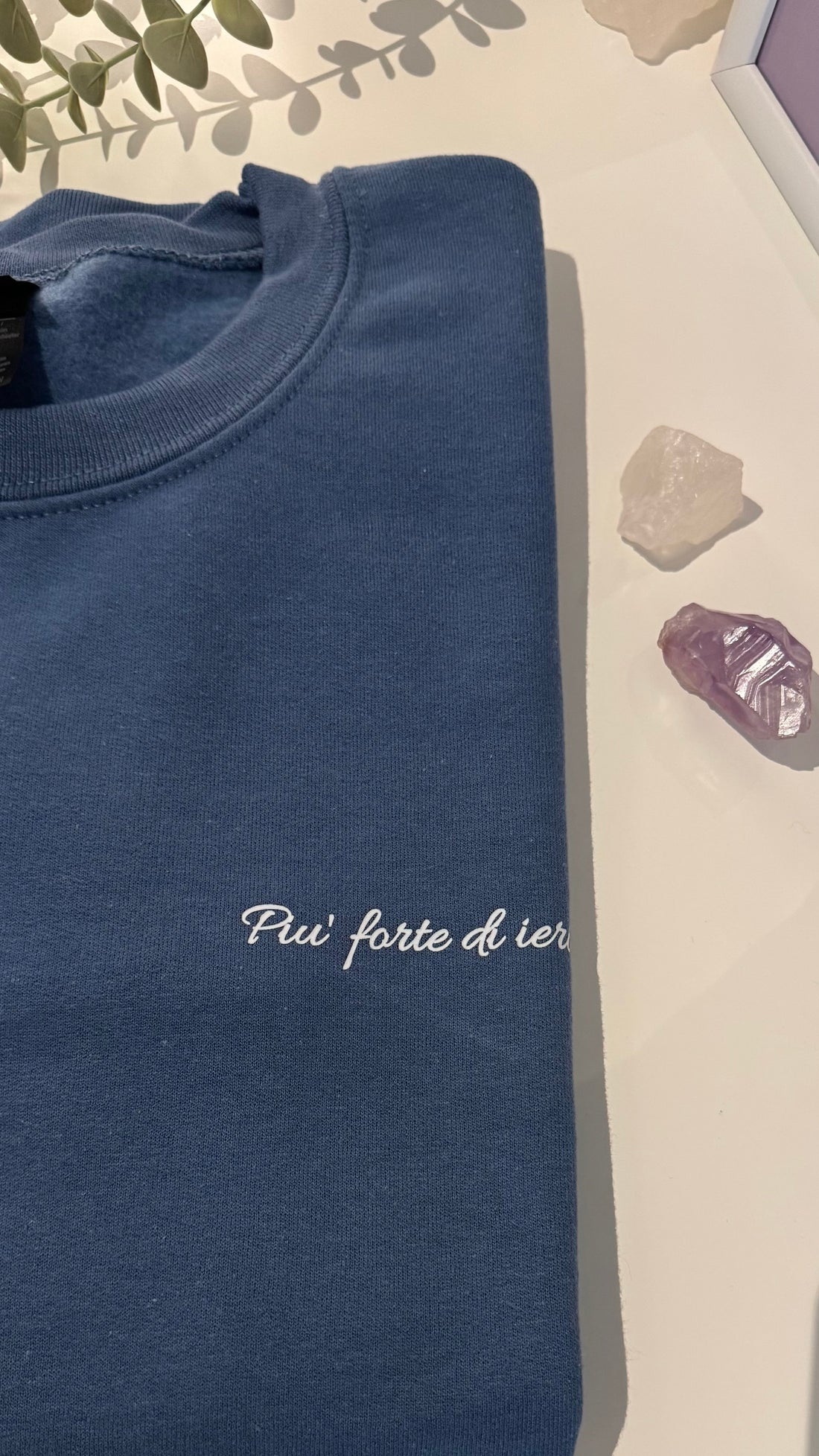 Felpa “Più forte di ieri” taglia S