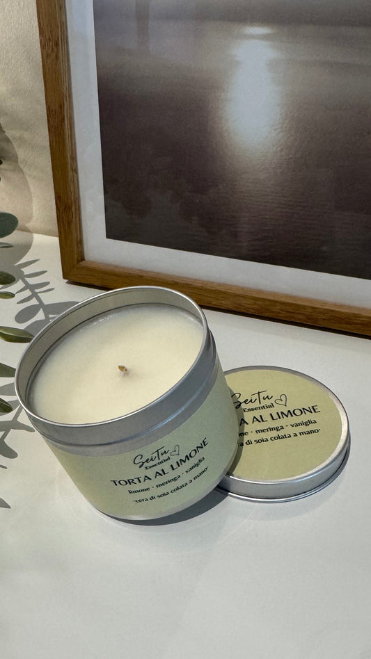 Candela profumata artigianale 100% naturale in cera di soia 🍃