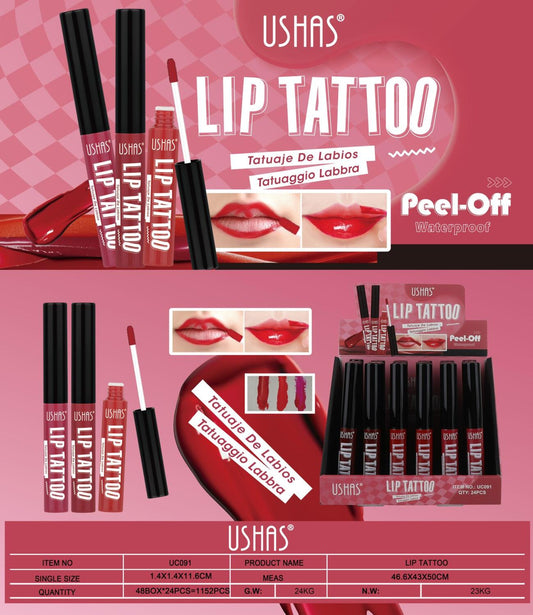 Lip tattoo 👄 peel-off