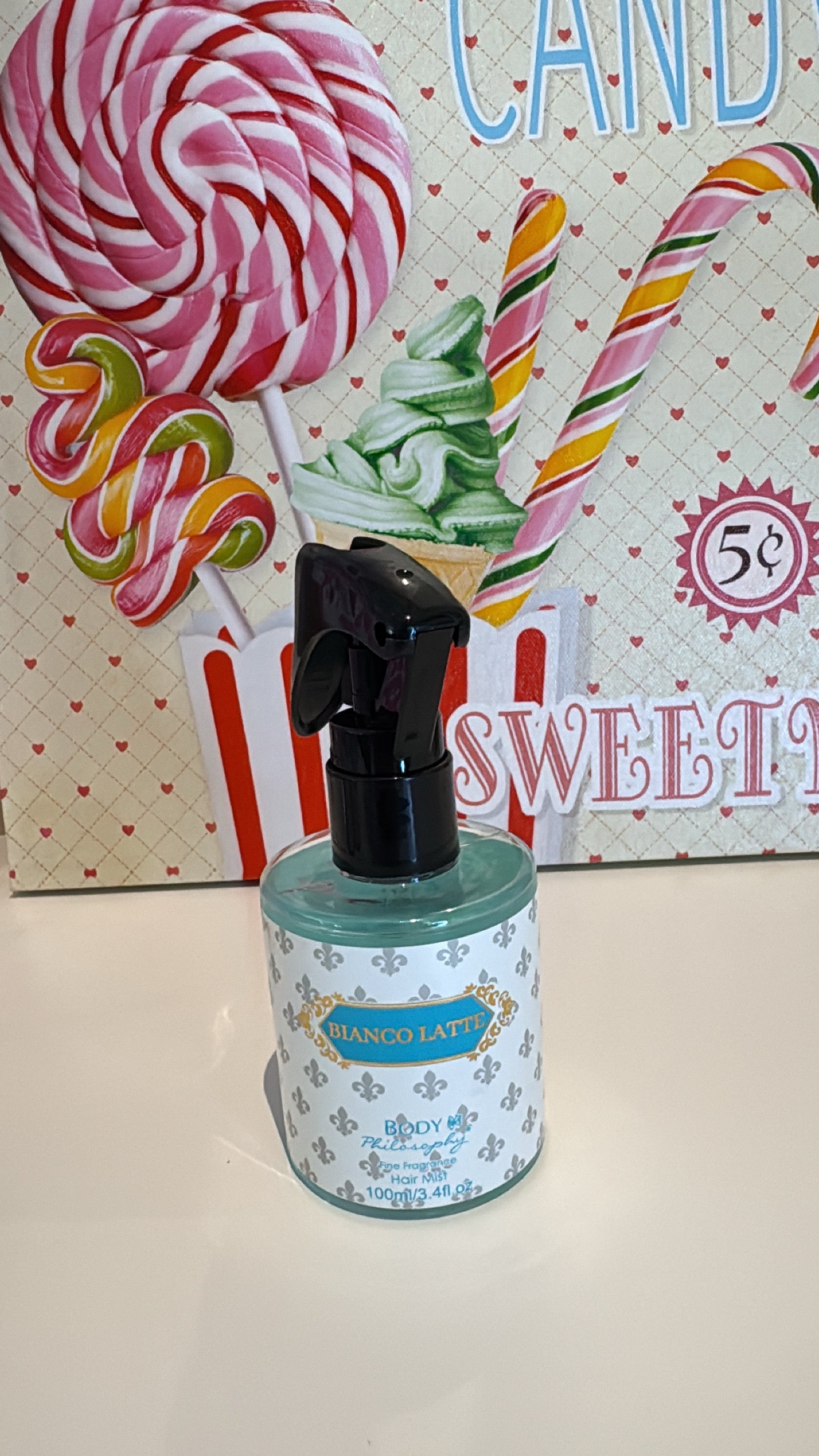 Spray profumato capelli bianco latte 🥛