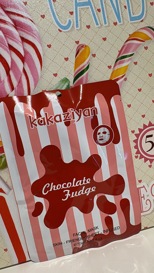 Maschera viso in tessuto al cioccolato 🍫