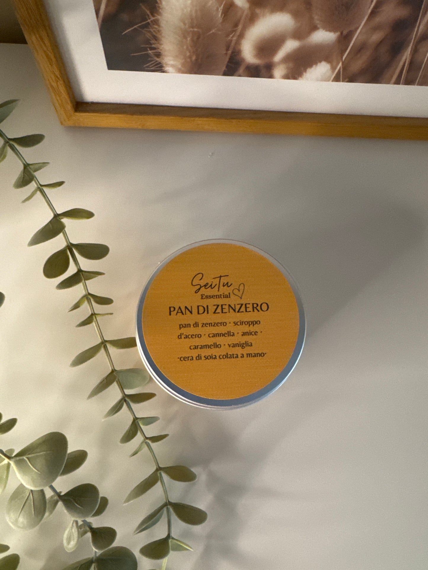 Candela profumata artiginale 100% naturale in cera di soia🍃 “pan di zenzero”