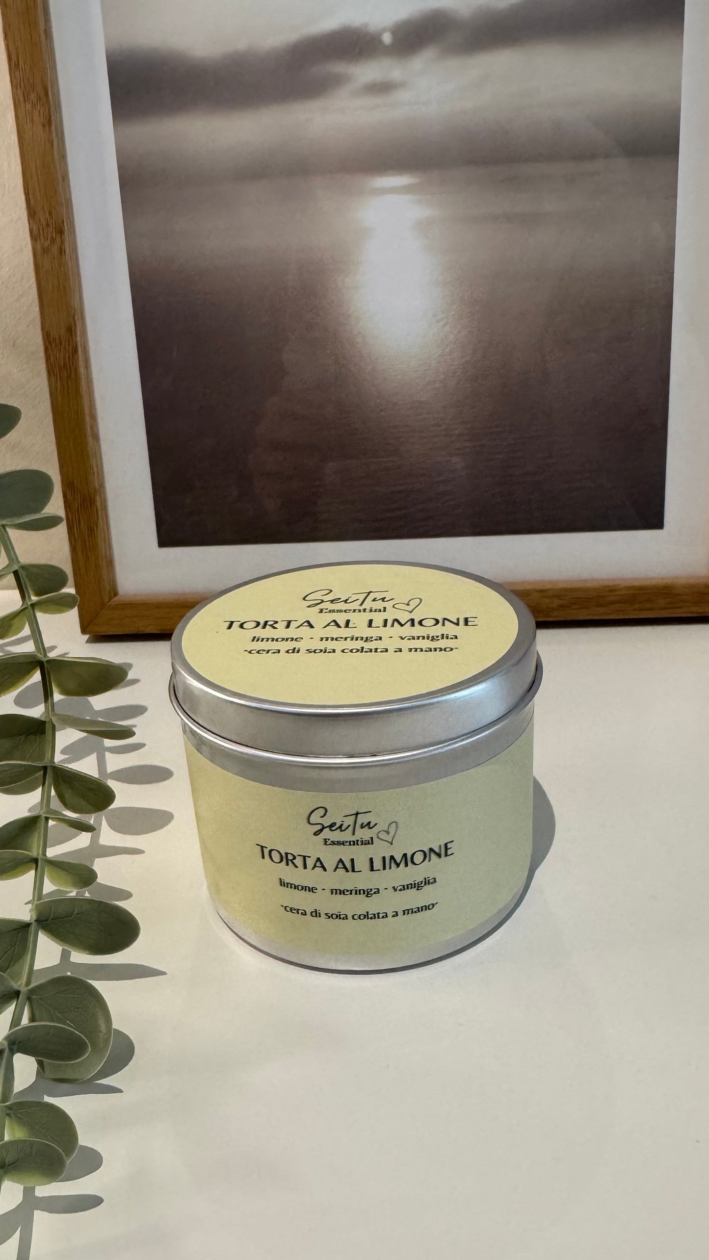 Candela profumata artigianale 100% naturale in cera di soia 🍃