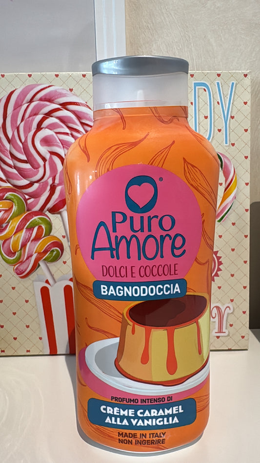 Bagnoschiuma “Puro Amore” crème caramel alla vaniglia 🍮