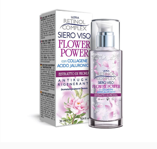 Siero viso con petali di collagene e acido ialuronico🌸