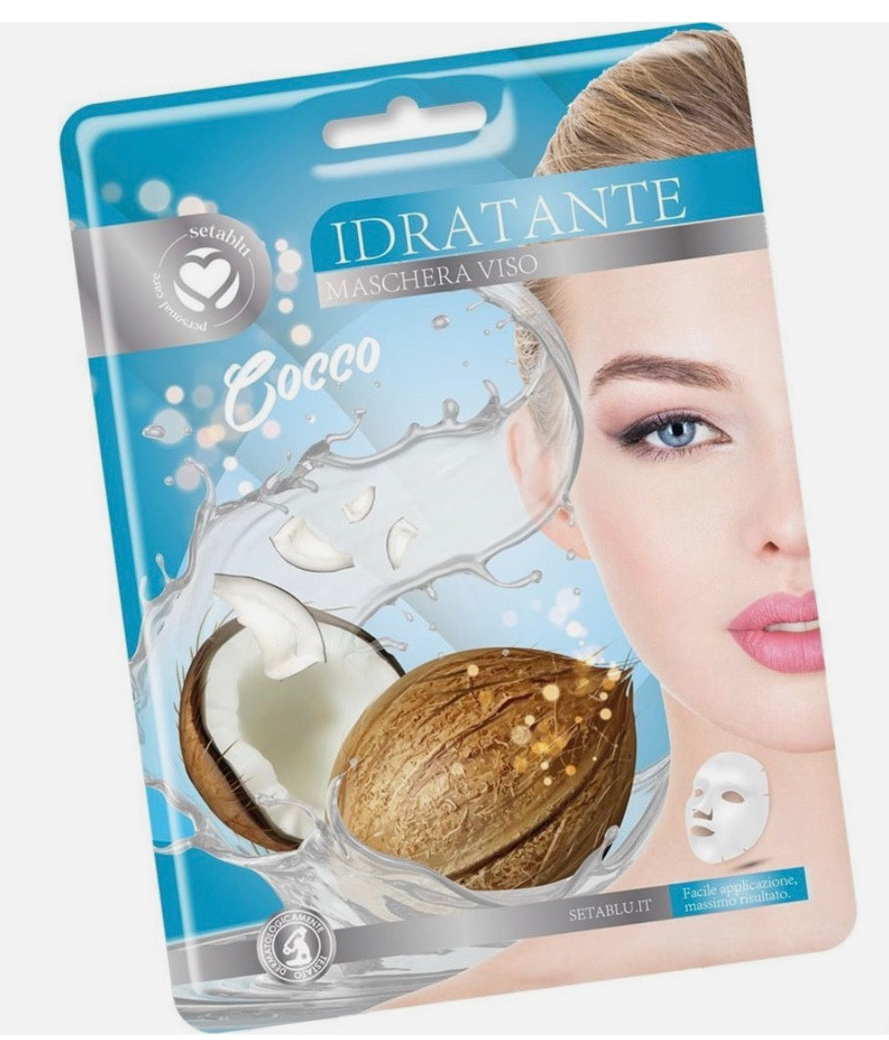 Maschera in tessuto al cocco 🥥 idratante