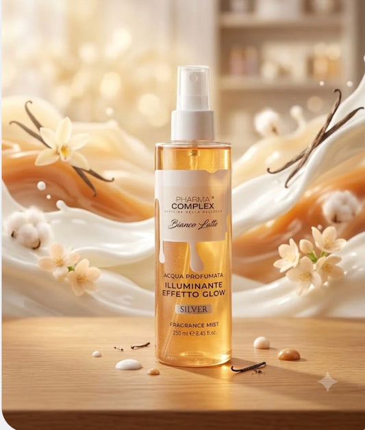 Acqua profumata corpo “bianco latte” 🥛 effetto glow ✨silver