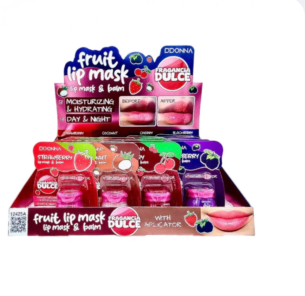 Lip mask & balm alla frutta 🥥 🍓 🫐 🍒