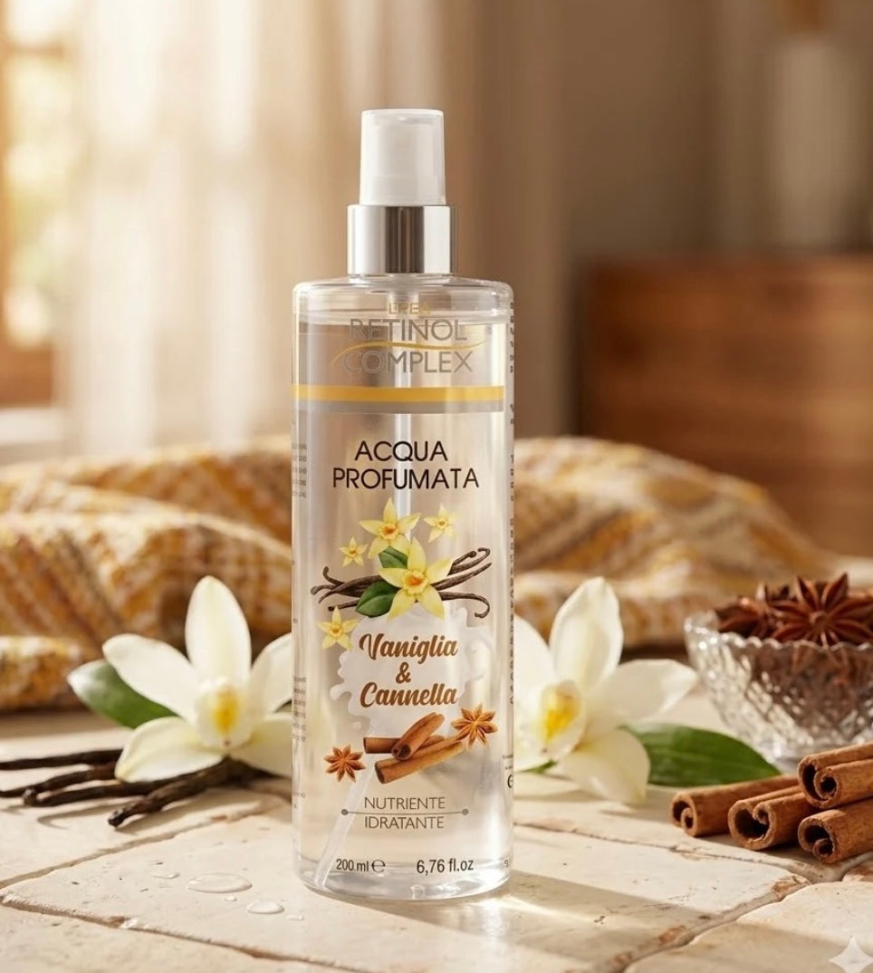 Acqua corpo profumata vaniglia e cannella 🧁 200 ml