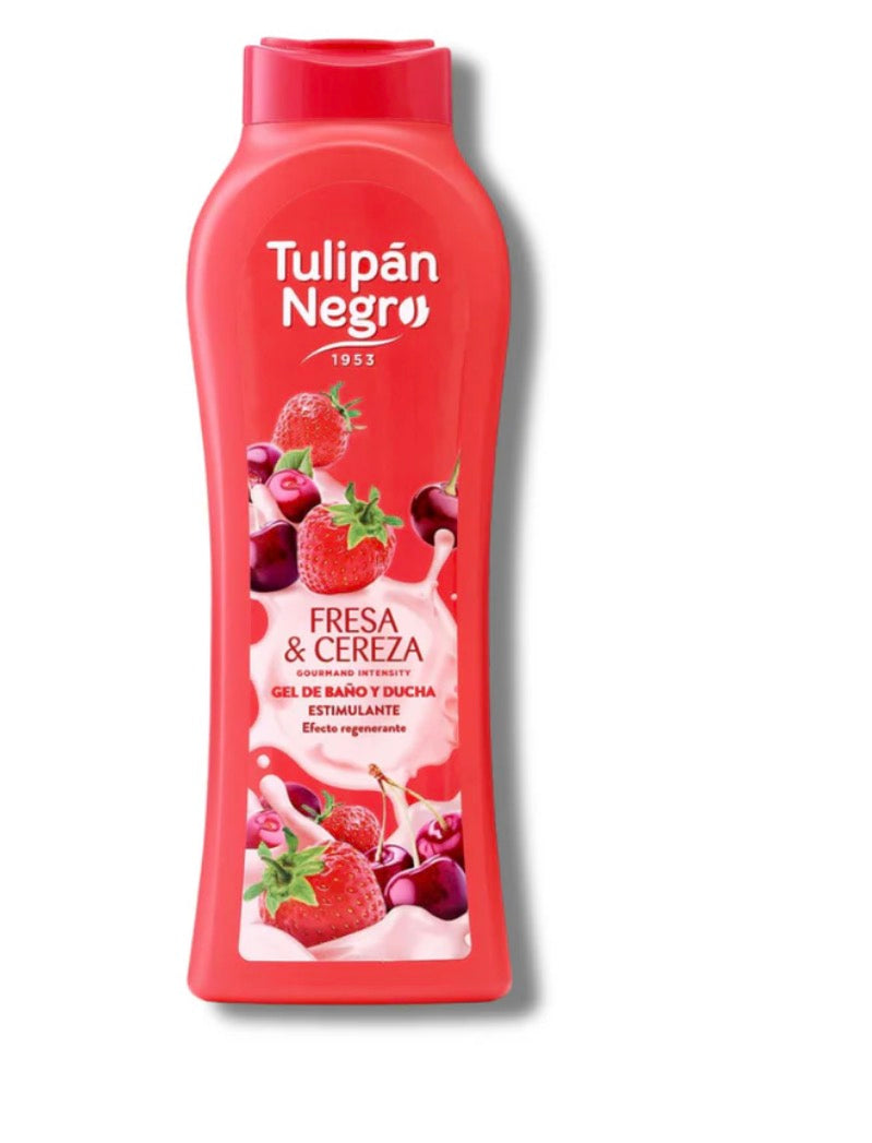 Bagnoschiuma Tulipan Negro- fragola e ciliegia 🍒🍓