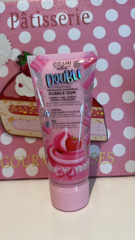 Crema corpo + gel bubble gum con burro di karite’ 🍓(con acido ialuronico)