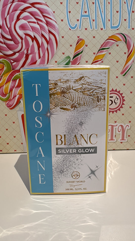 Eau de toilette ispirato a bianco latte con glitter argento ✨