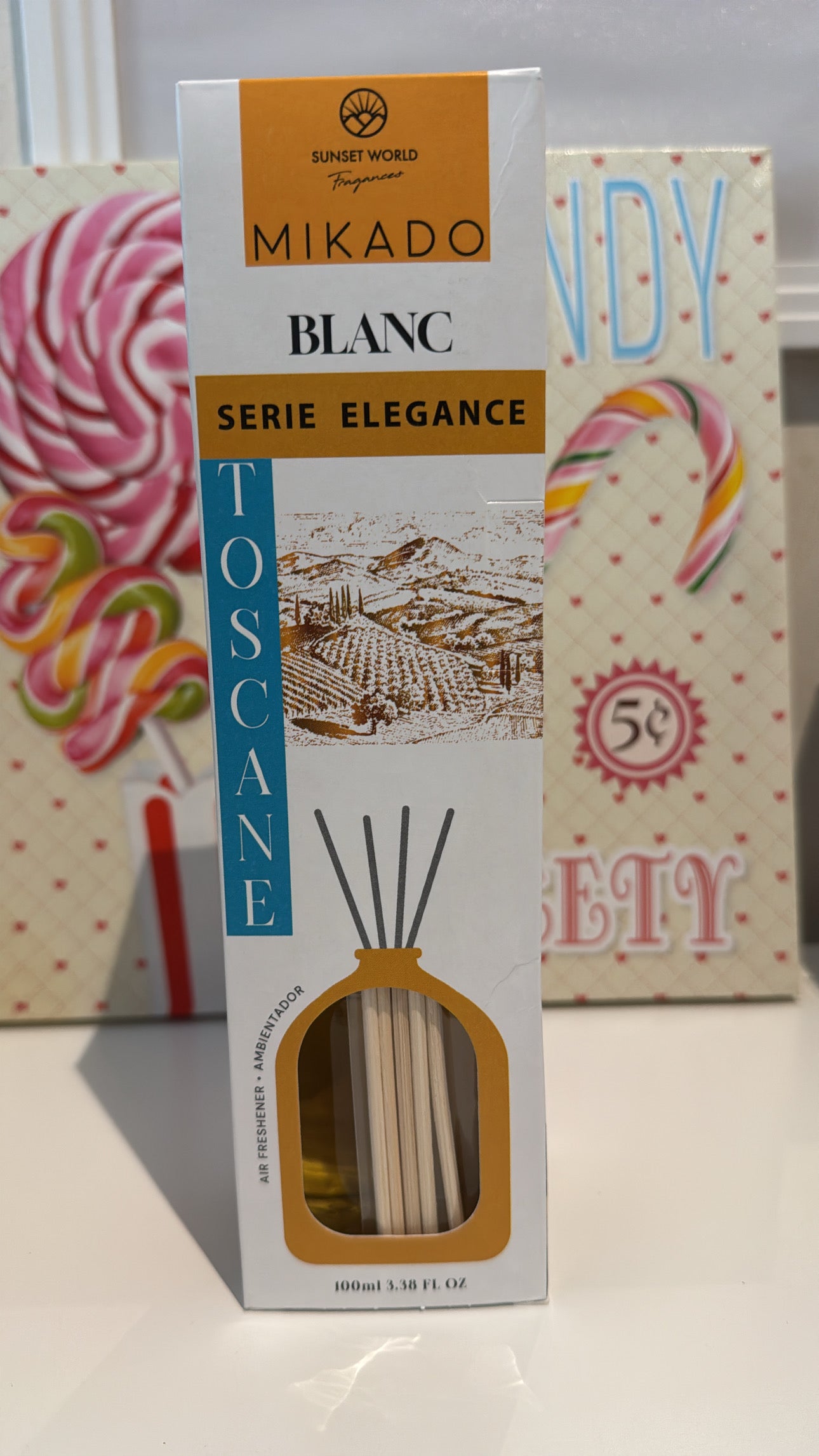 Profumatore ambiente con bastoncini bianco latte 🥛