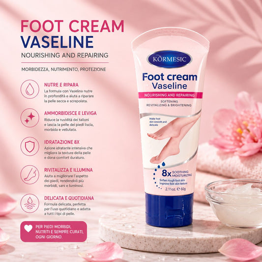 Crema nutriente e rivitalizzante per i piedi 🌸