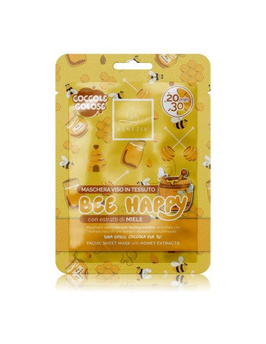 Maschera viso in tessuto al miele 🍯